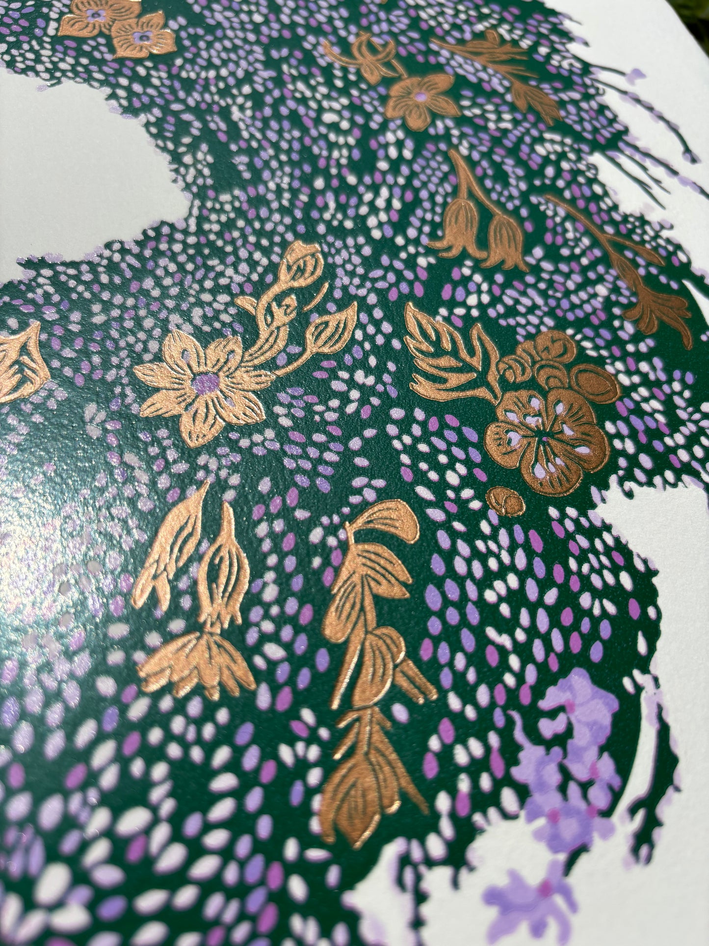 Heathen limited edition linoprint