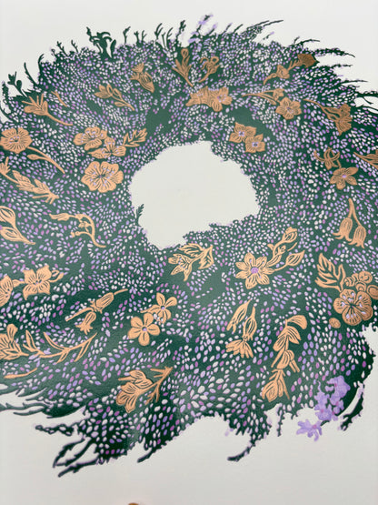 Heathen limited edition linoprint