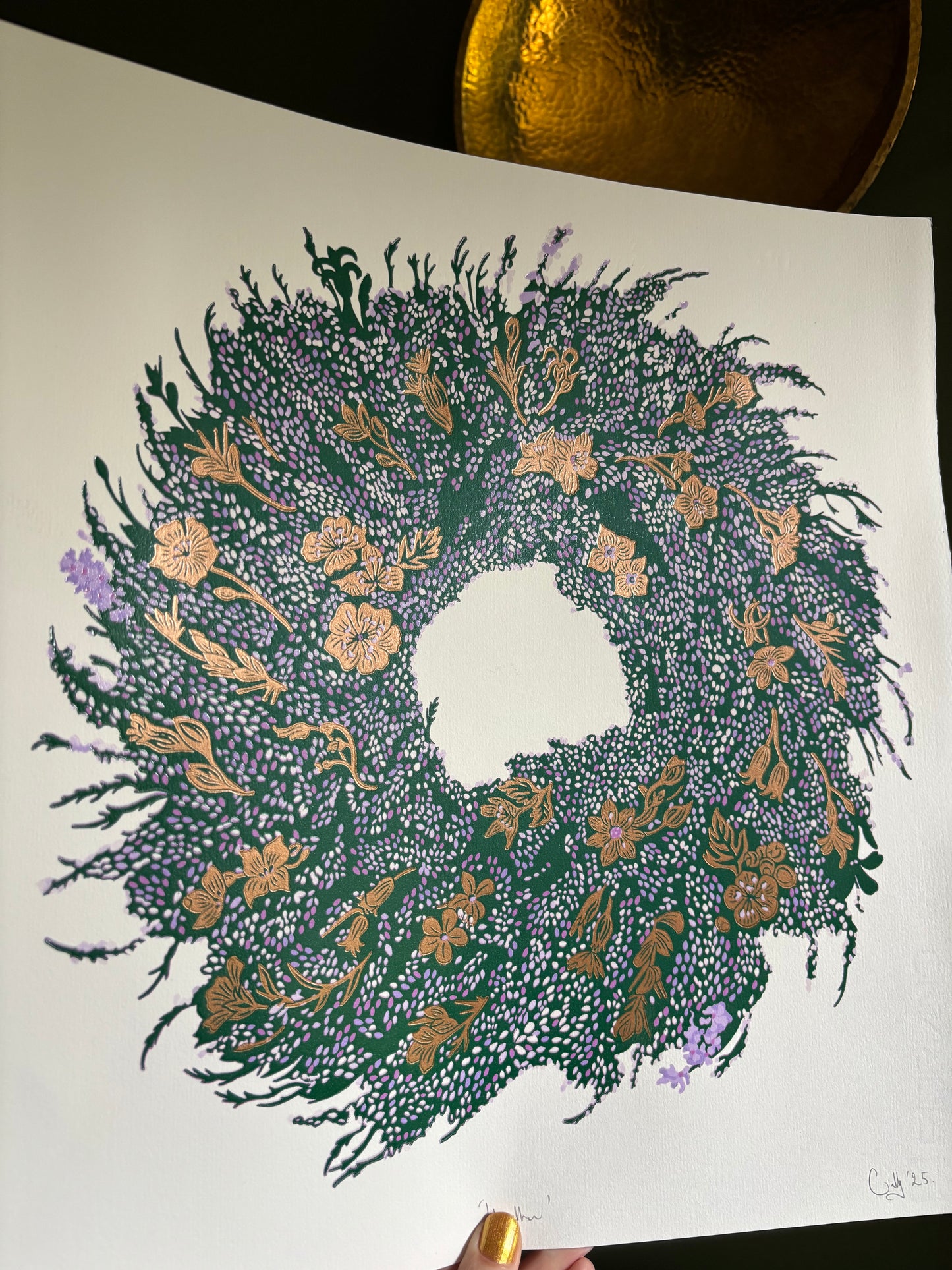 Heathen limited edition linoprint