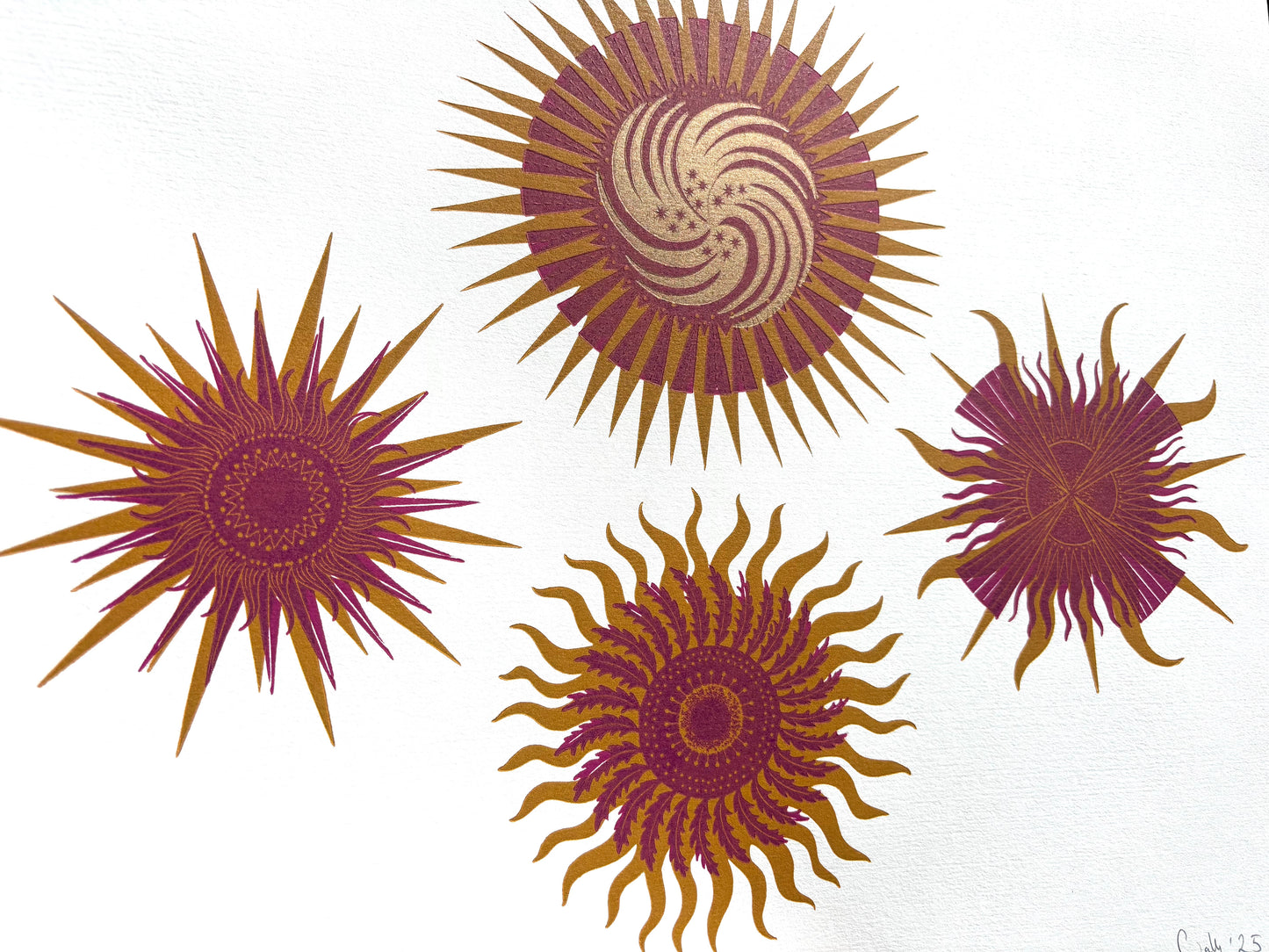 Hesperus limited edition linoprint