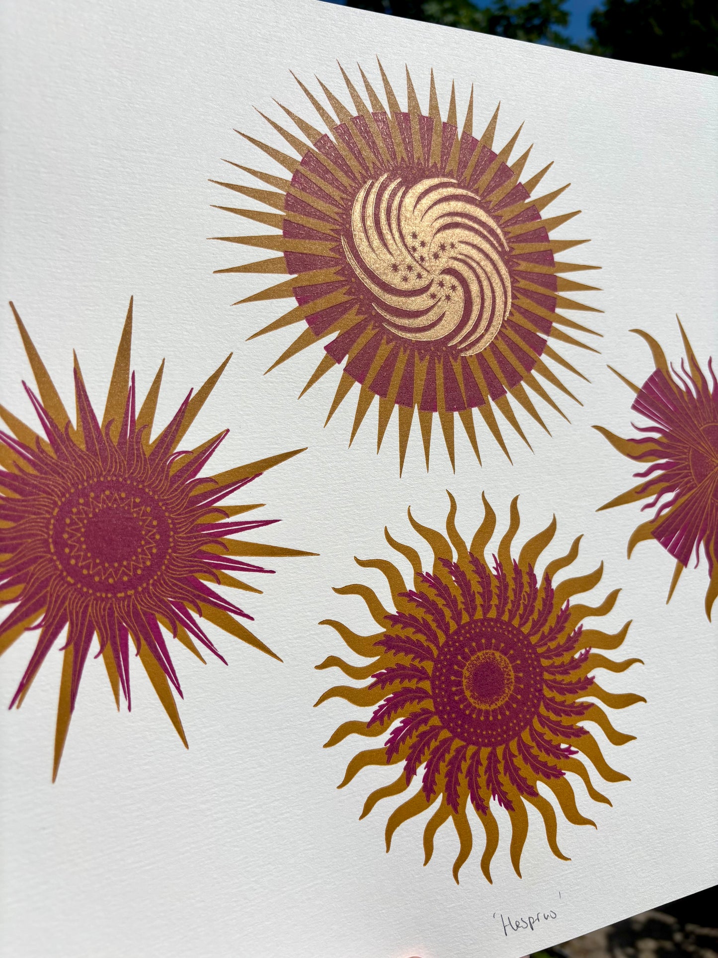 Hesperus limited edition linoprint