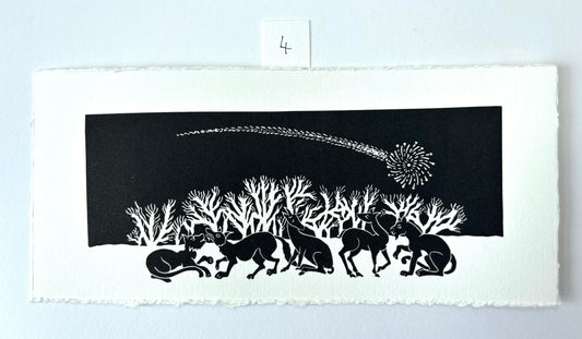 Super Seconds Festival listing: The Gathering limited edition linoprint