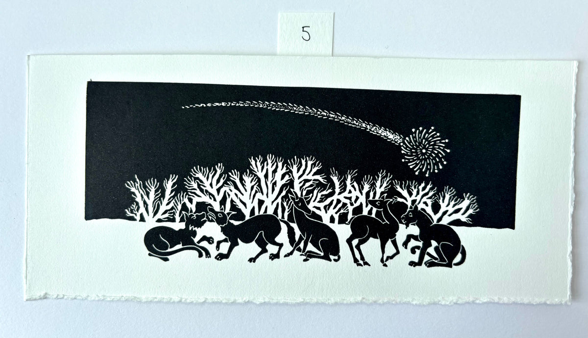 Super Seconds Festival listing: The Gathering limited edition linoprint