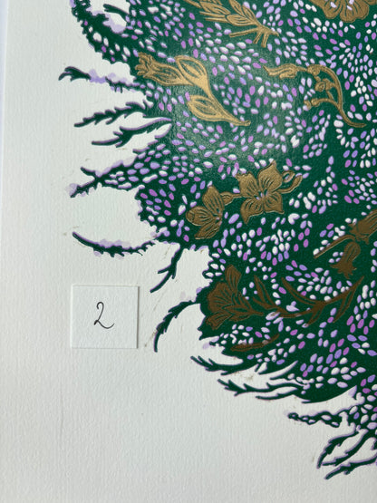 Super Seconds Festival Listing: Heathen limited edition linoprint