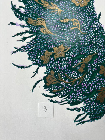 Super Seconds Festival Listing: Heathen limited edition linoprint