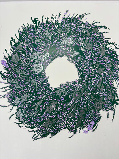 Super Seconds Festival Listing: Heathen limited edition linoprint-silver