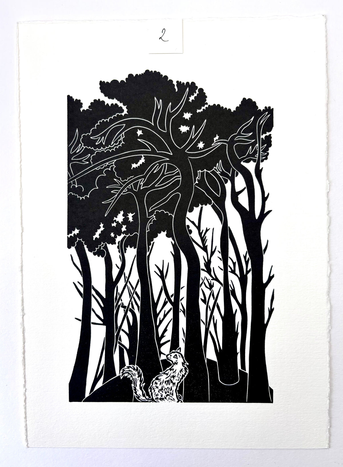 Super Seconds Festival Listing: Queen of the Tumulus limited edition linoprint