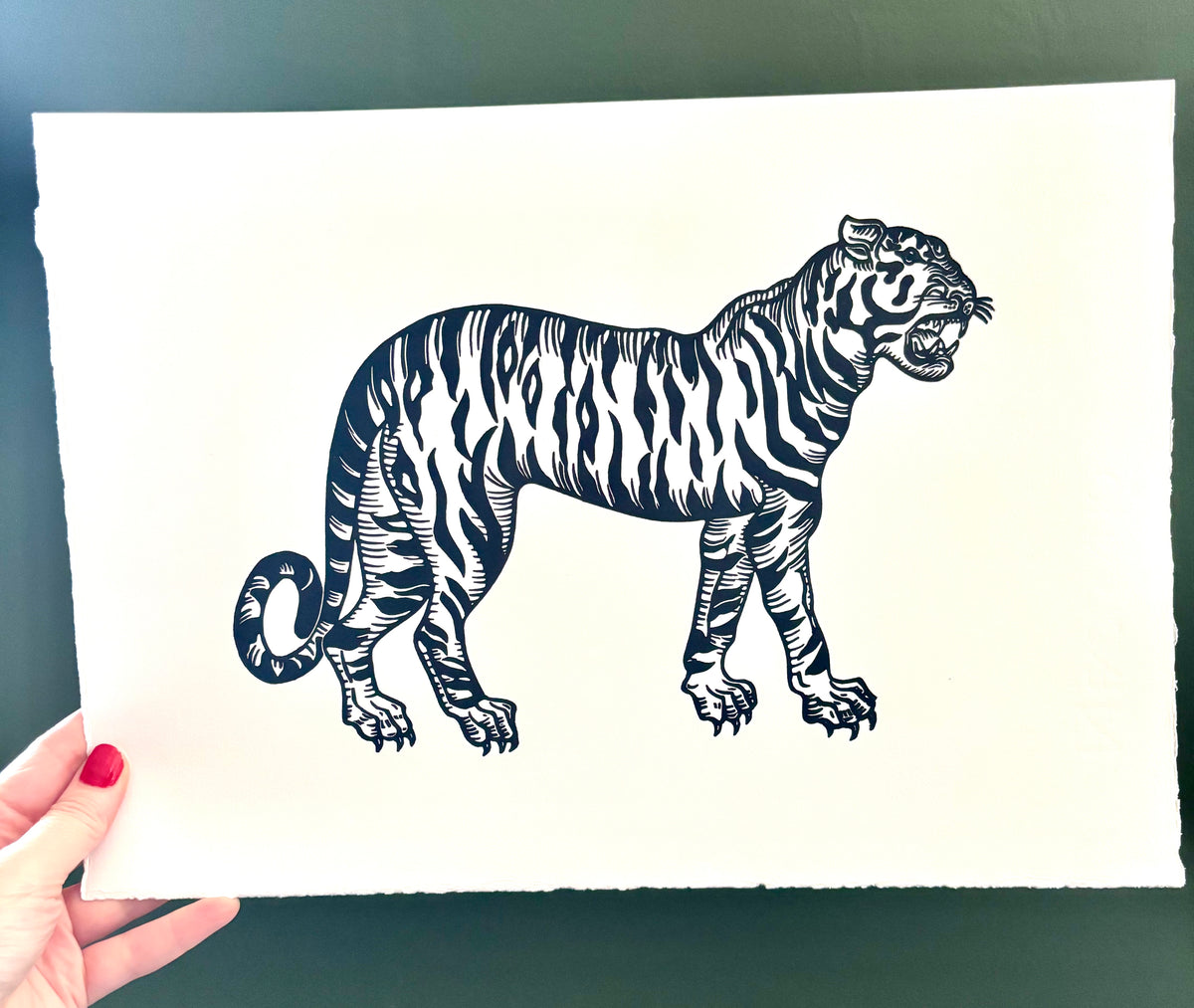 Super Seconds Festival listing: Tigre linoprint 2