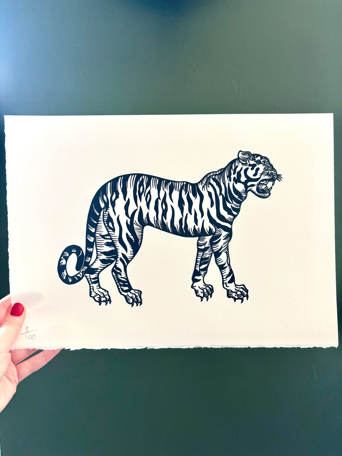 Super Seconds Festival listing: Tigre linoprint 4