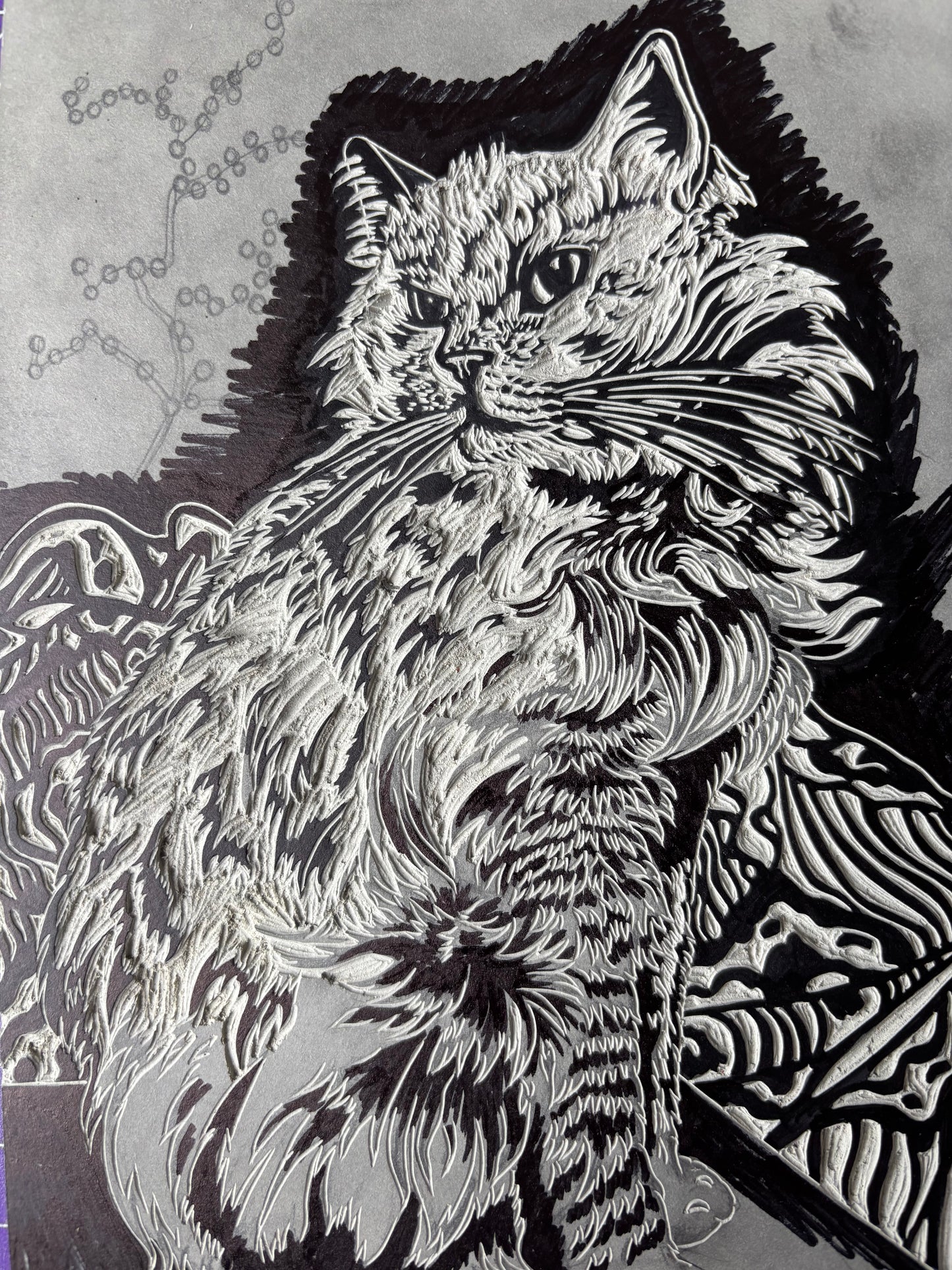 Queen Circe limited edition linoprint