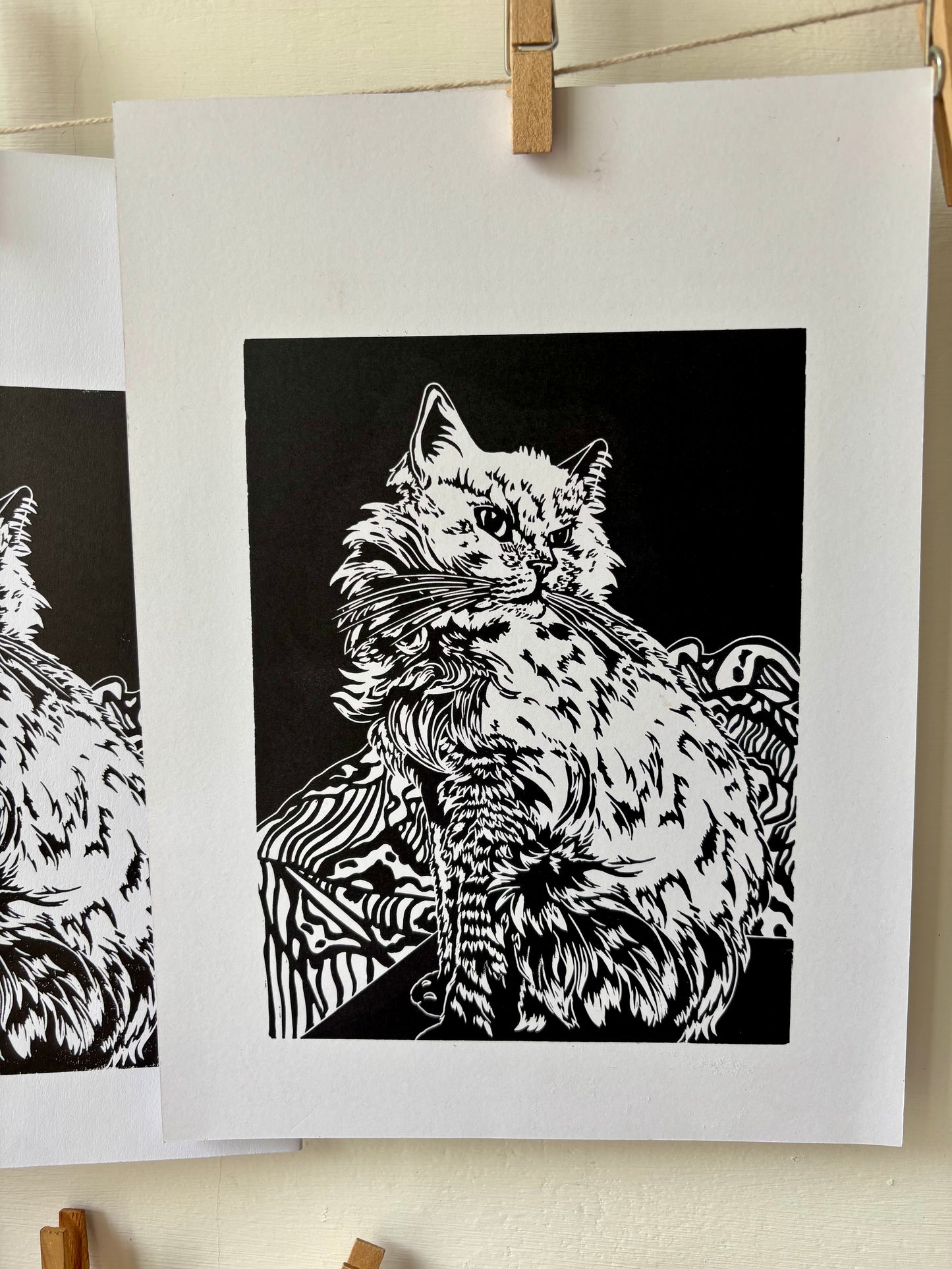 Queen Circe limited edition linoprint