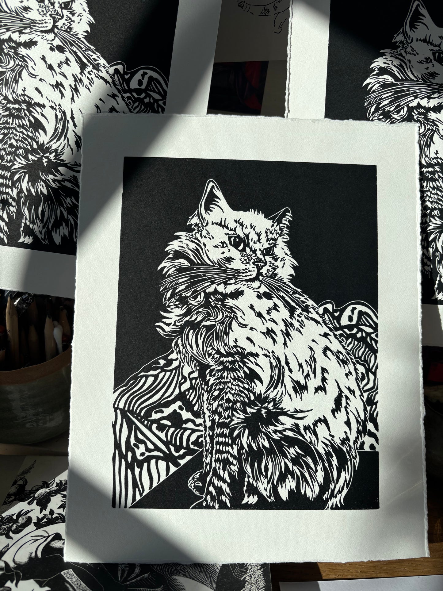 Queen Circe limited edition linoprint