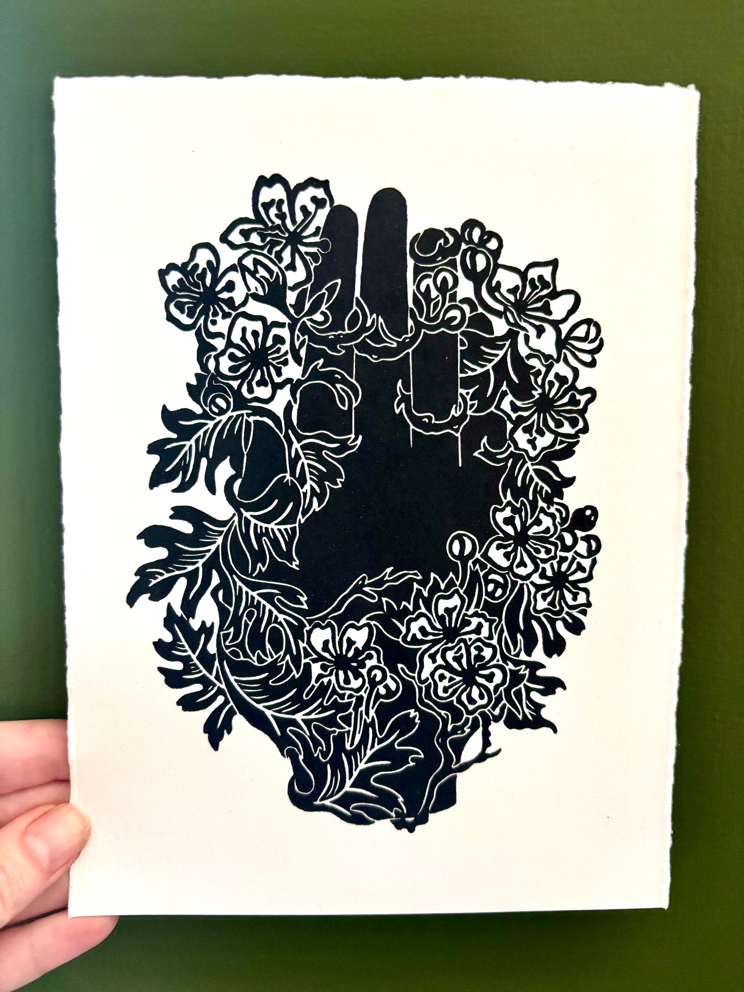 Huath limited edition linoprint