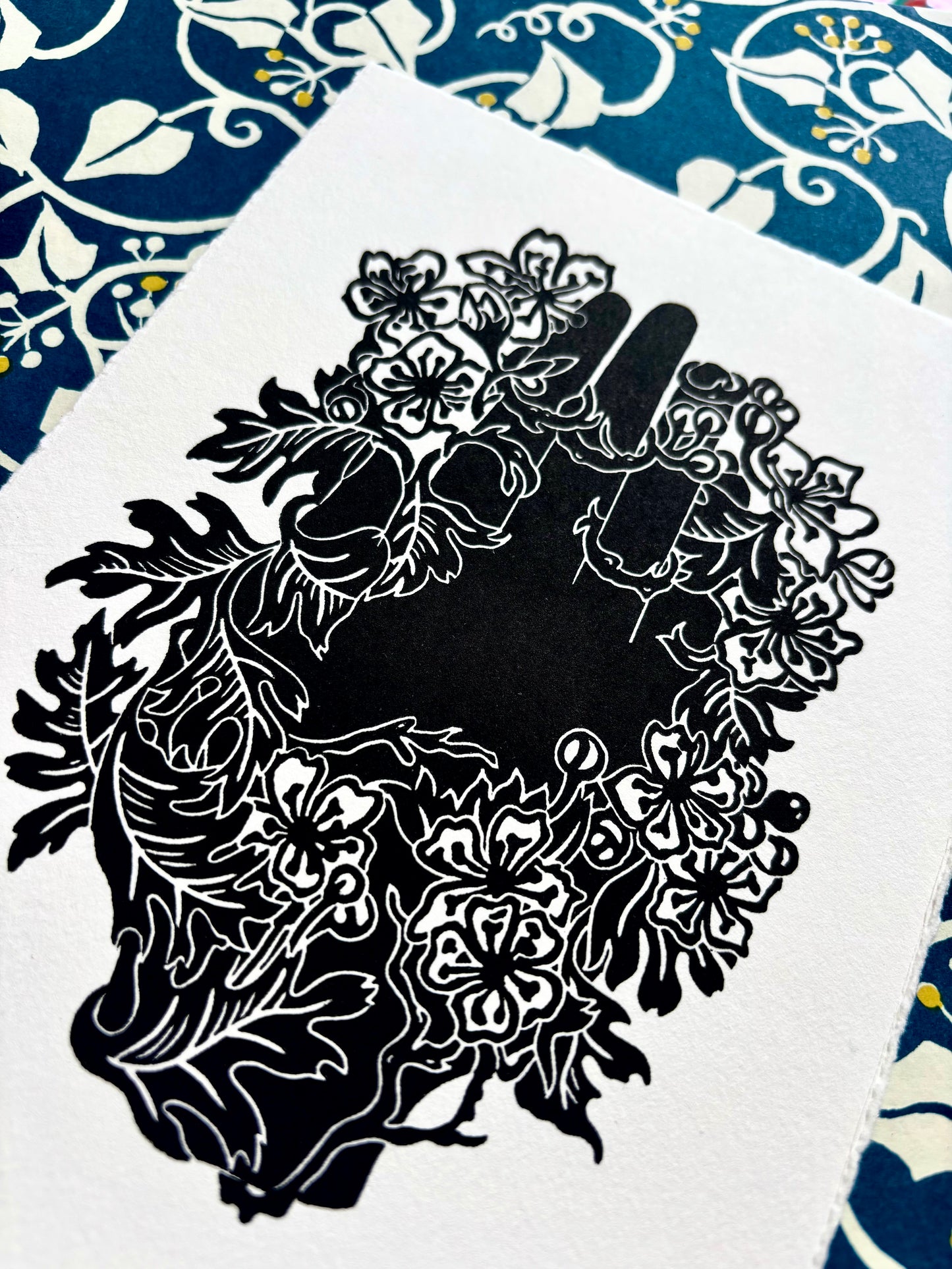 Huath limited edition linoprint