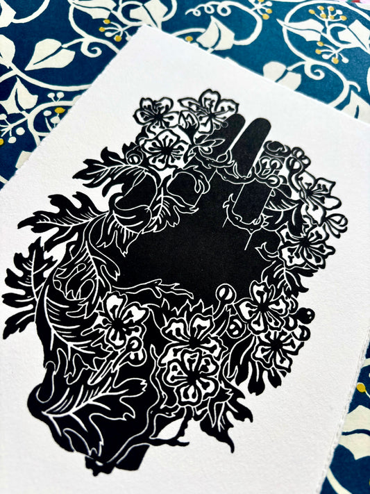 Huath limited edition linoprint
