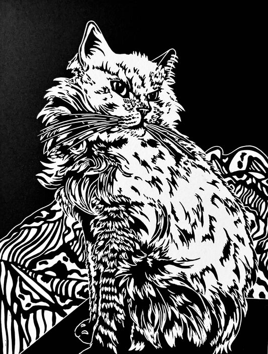 Queen Circe limited edition linoprint